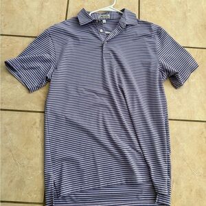 Peter Millar purple and pink Striped Polo Shirt